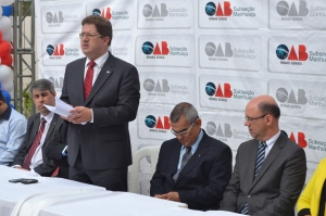Anúncio foi lido pelo presidente da OAB Manhuaçu, Alex Barbosa.